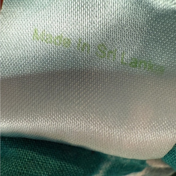 Green Habit Boho Full A Line Cotton Green Oatmeal Art to Wear Midi Skirt US 6 - Picture 9 of 15